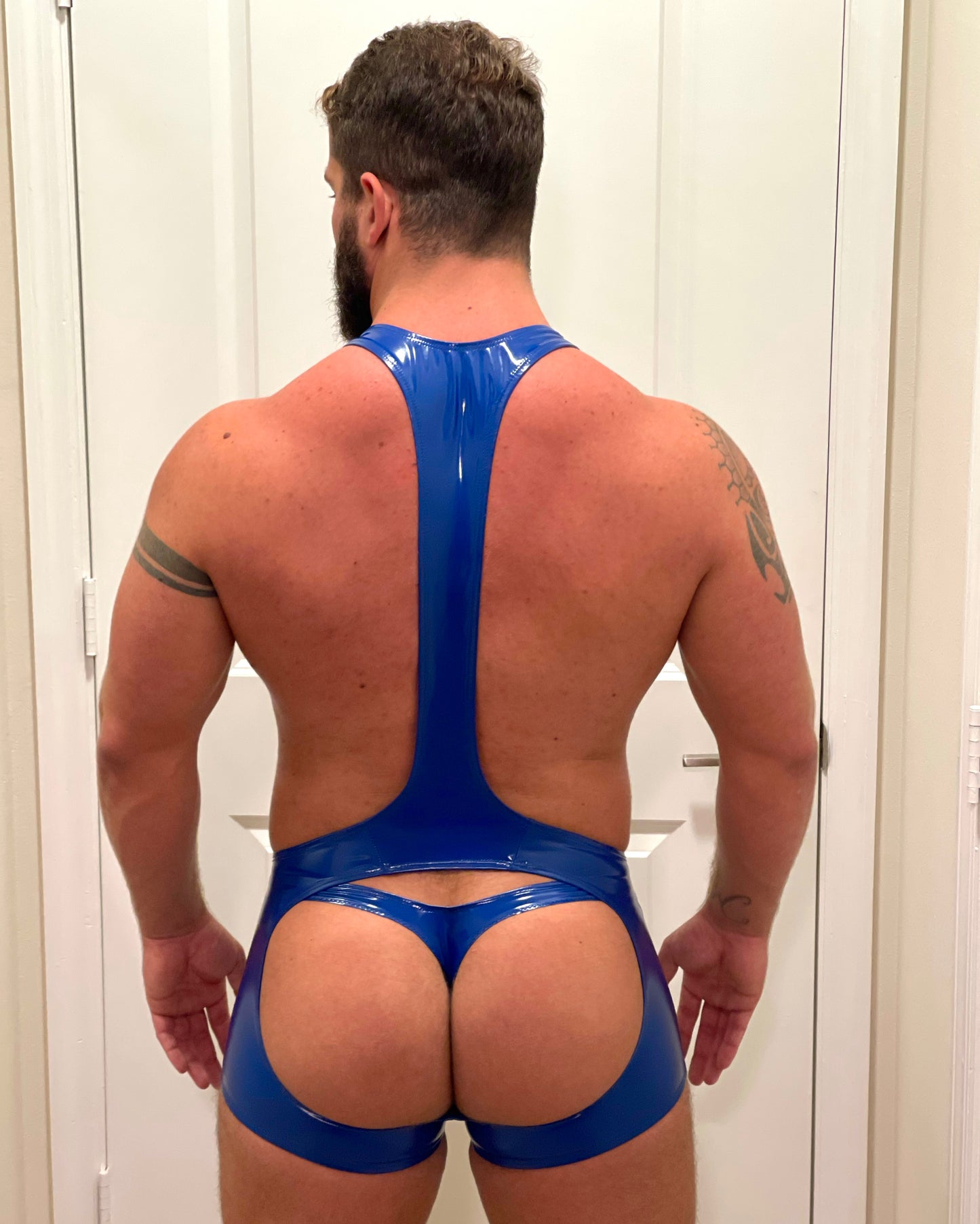 Royal Blue Shiny Thong