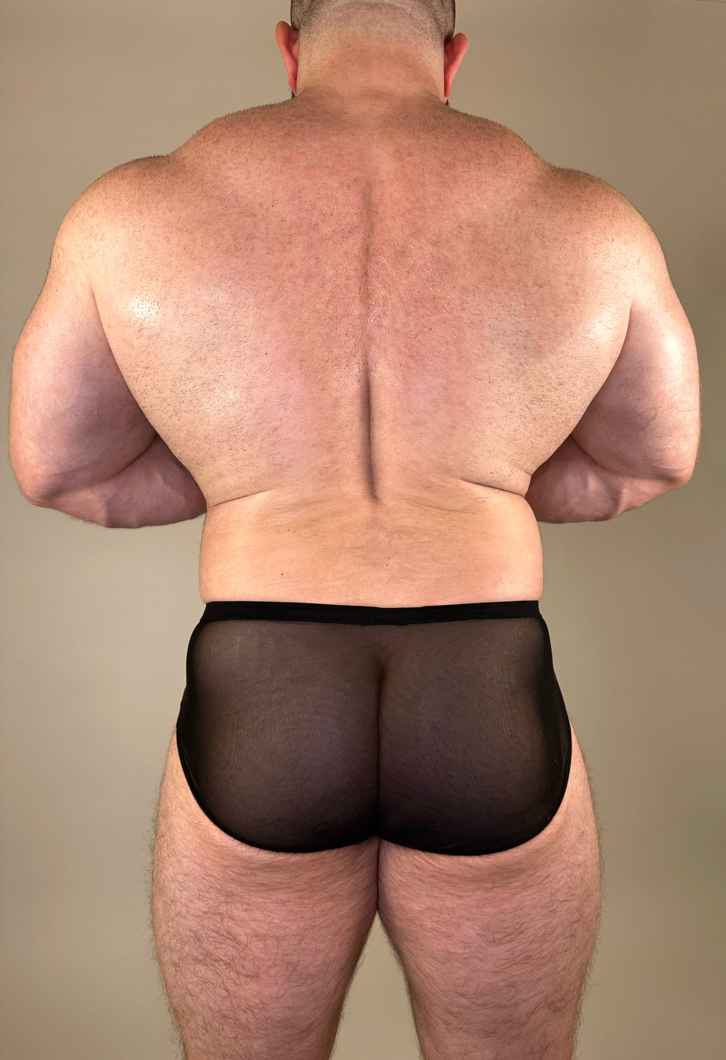 Leopard Velvet/Mesh Brief