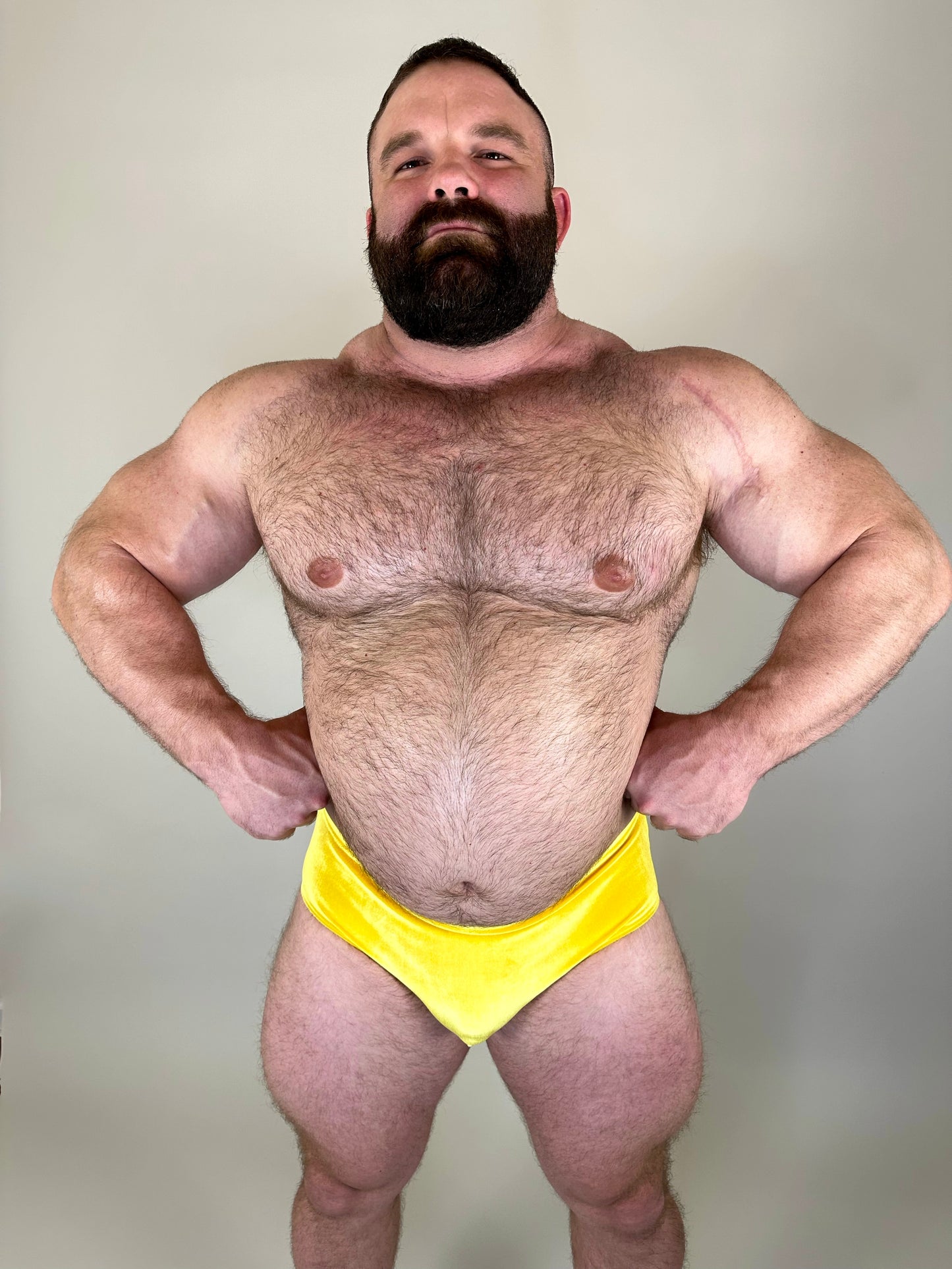 Gold Velvet Brief
