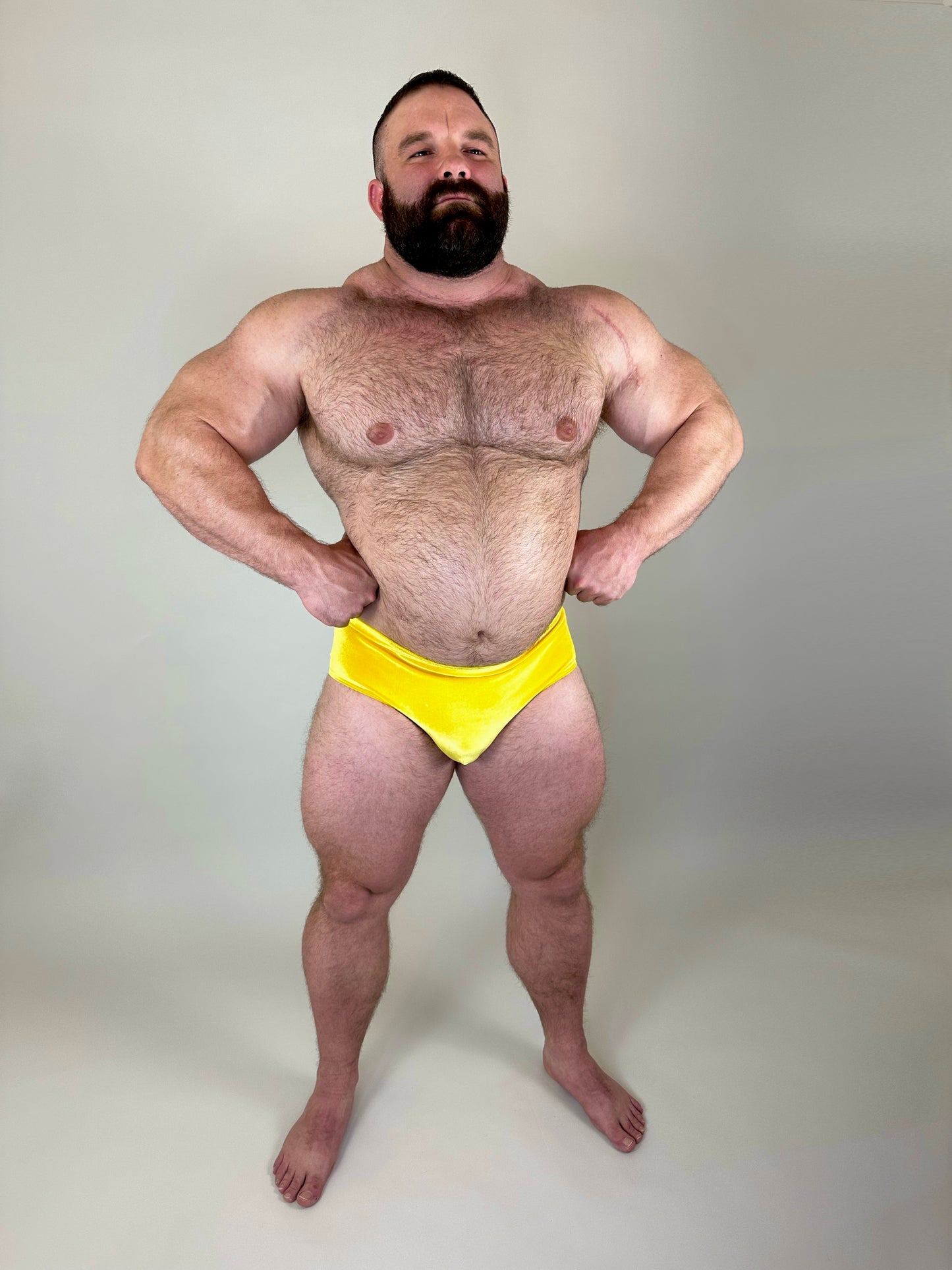 Gold Velvet Brief