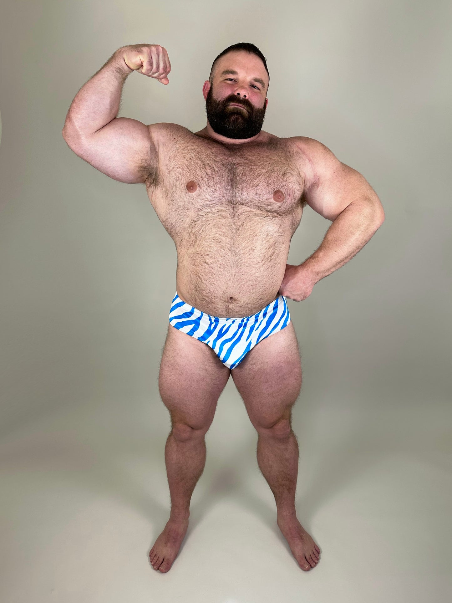 Blue Tiger Velvet Brief