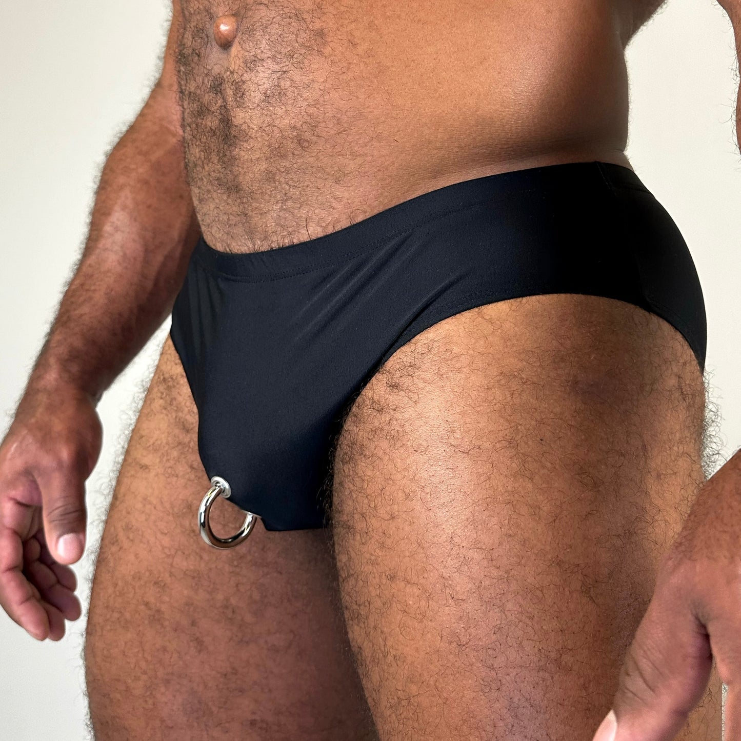 Prince Albert Brief Black (Silver Ring)