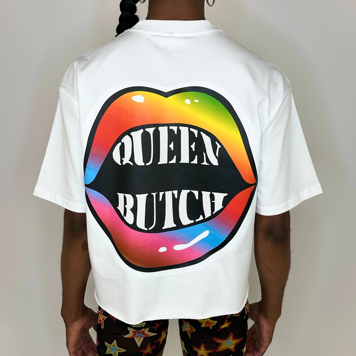 Queen Butch Oversized Tee (White)