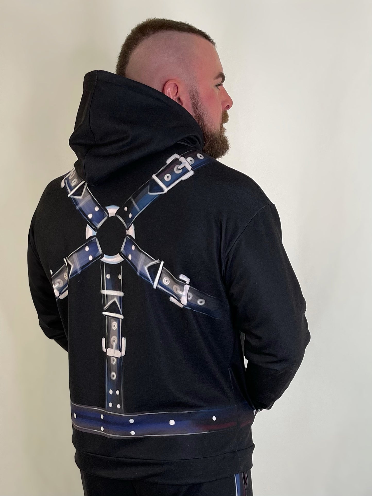 Harness Hoodie Noir (SMALL ONLY)