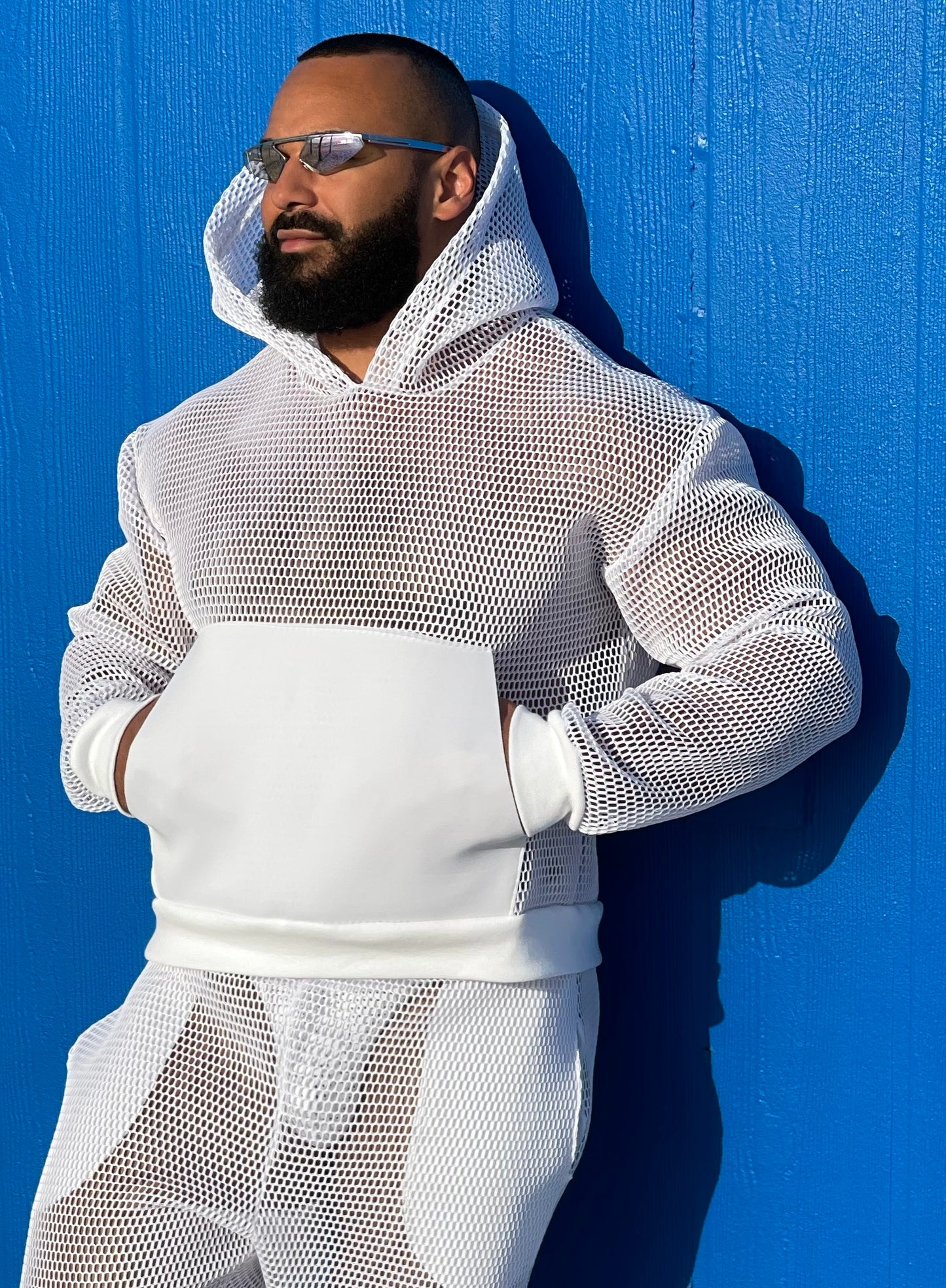 Infinity Cropped Hoodie (White)