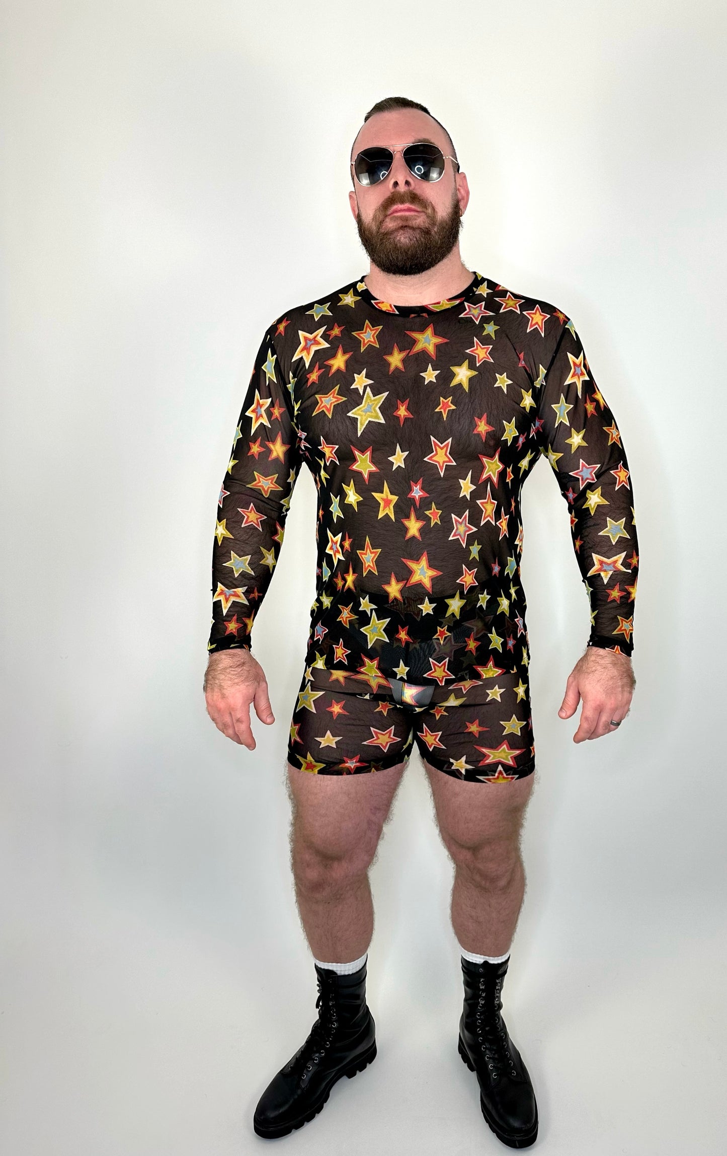 Hollywood Stars Multicolor Biker Shorts