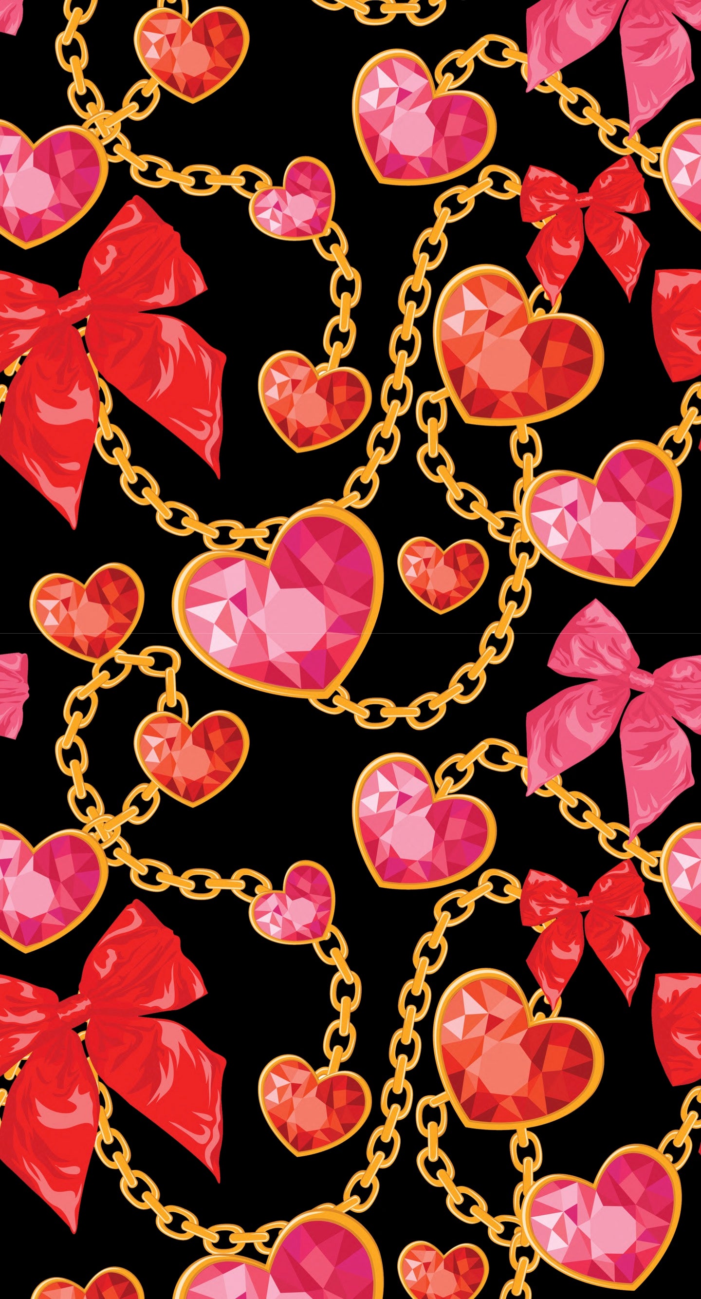 Chained Hearts Beach Towel