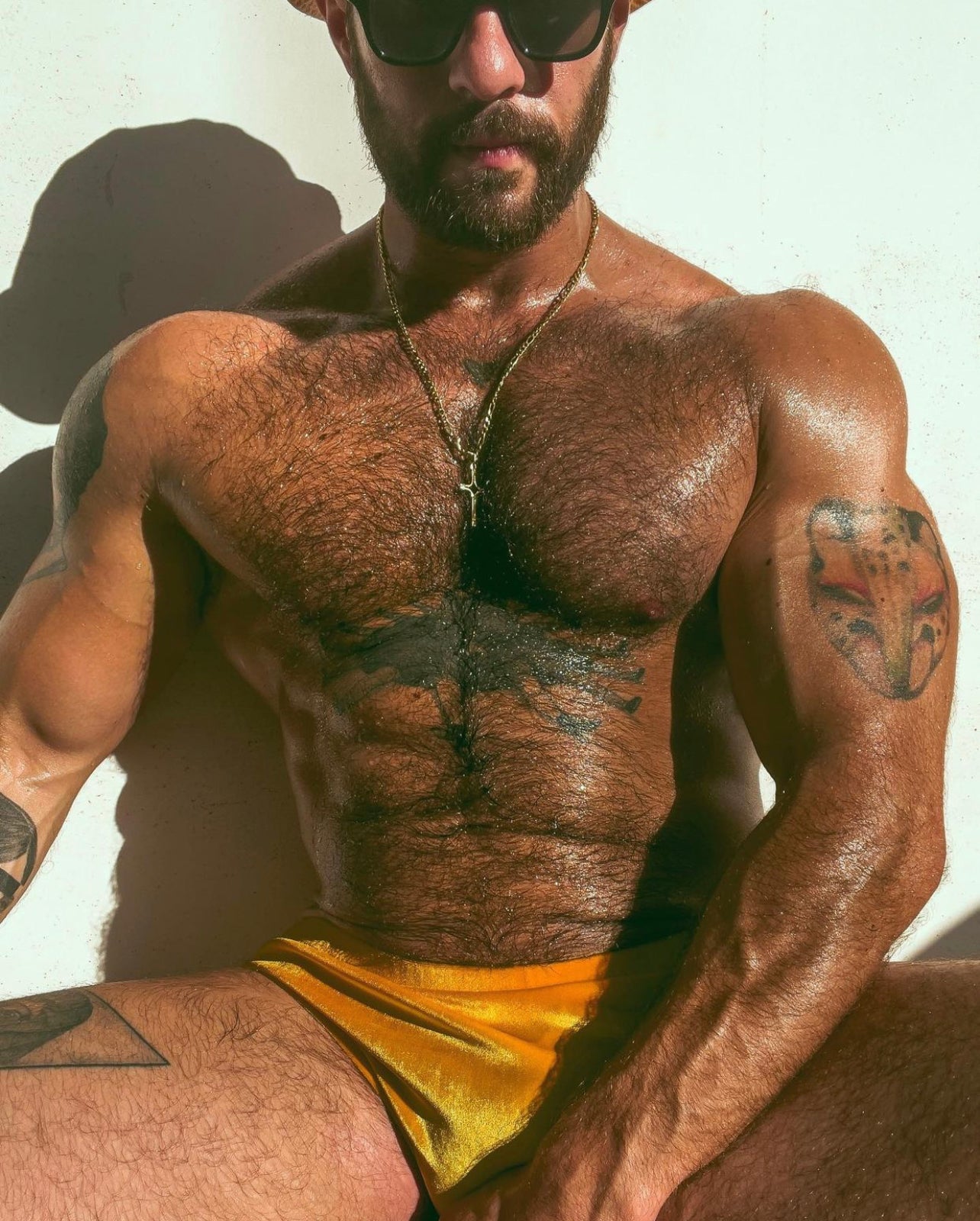 Gold Velvet Brief