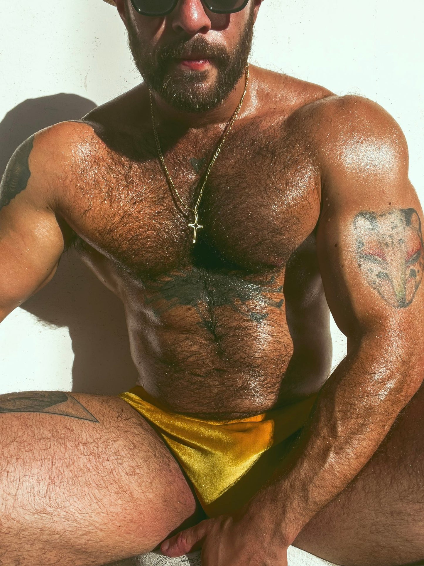 Gold Velvet Brief