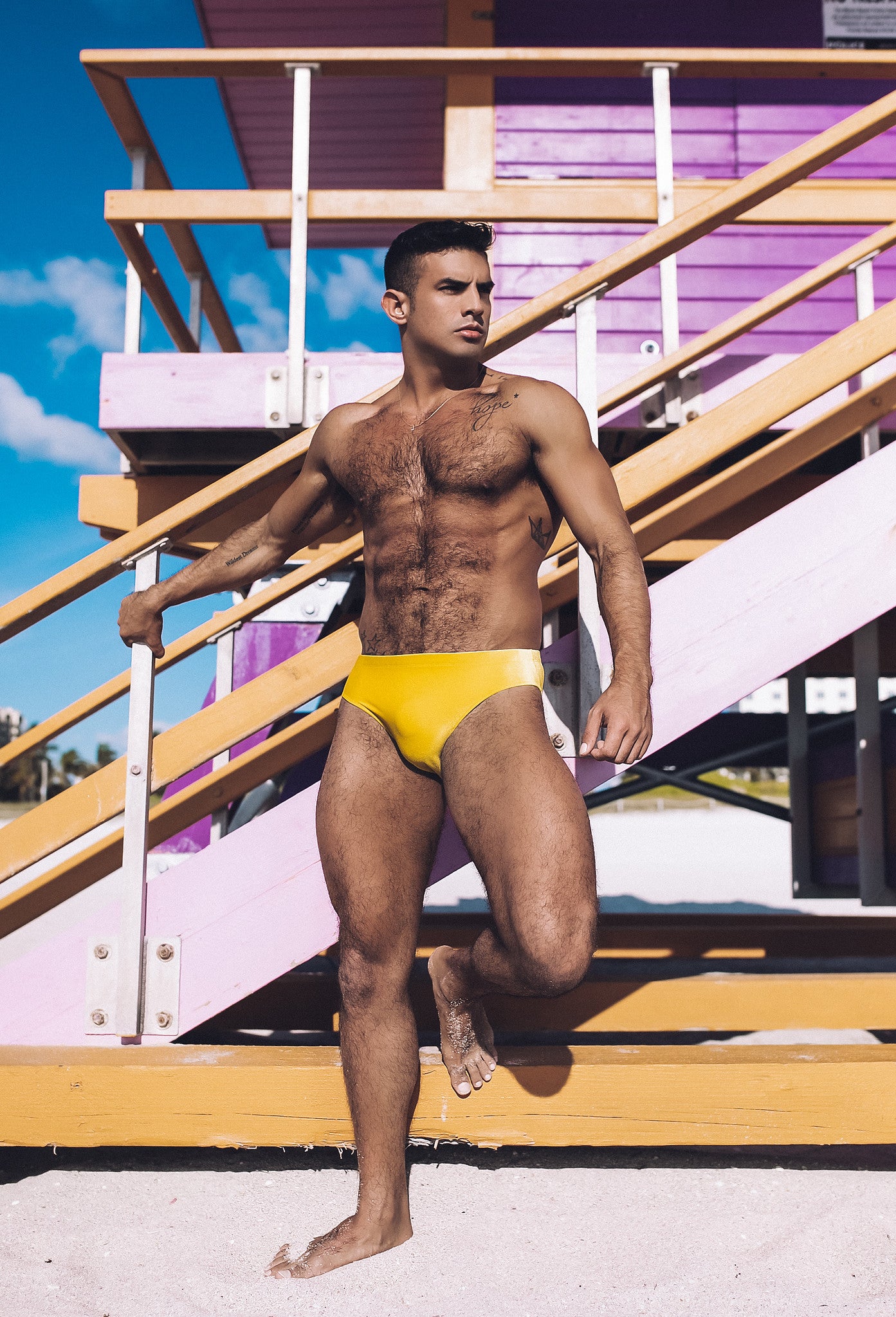 Gold Velvet Brief