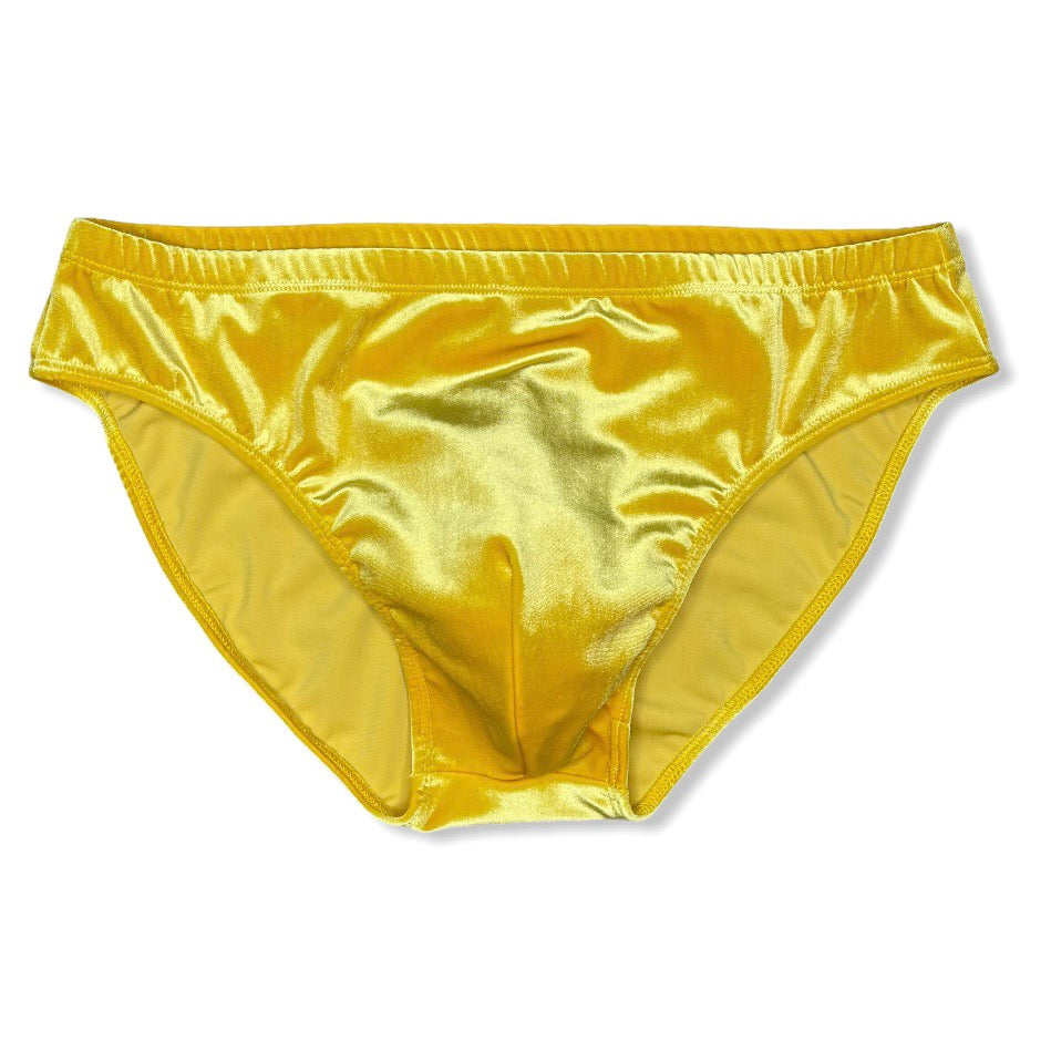 Gold Velvet Brief