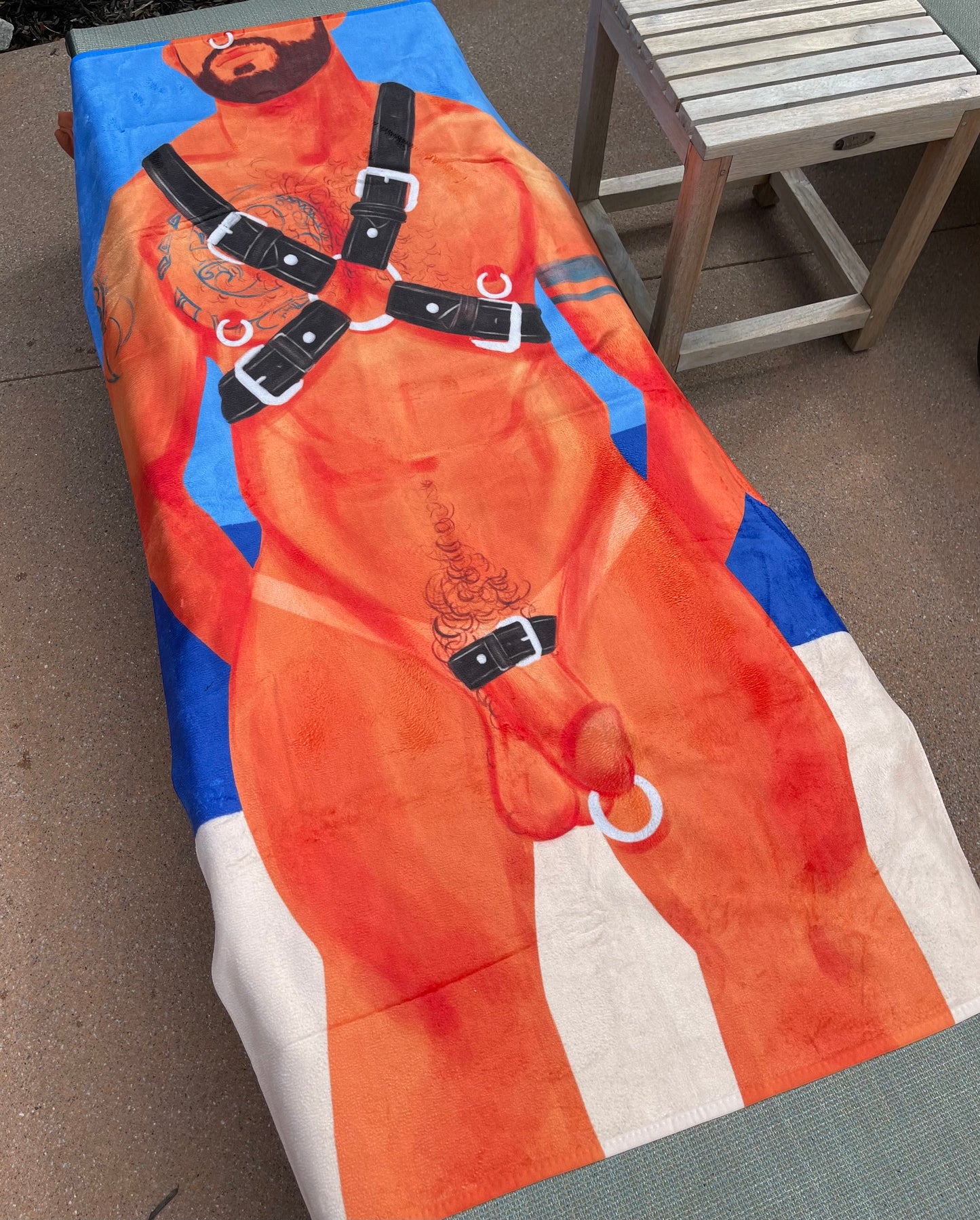 Leather Boy Beach Towel