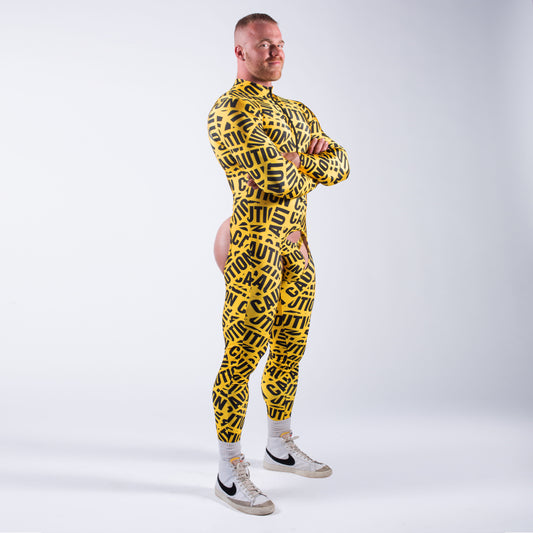 Caution Jock Suit