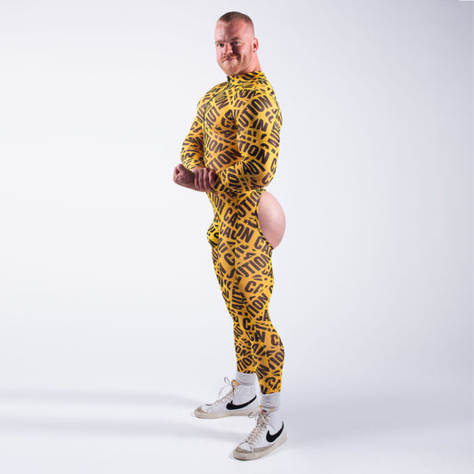 Caution Mesh Jock Suit