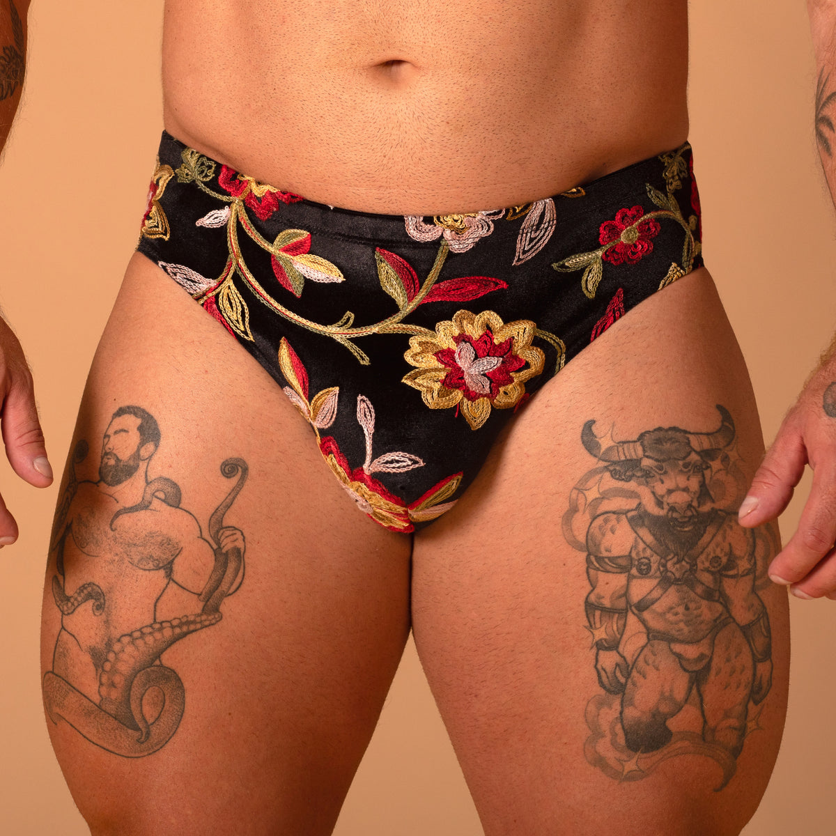 Floral Embroidery Brief