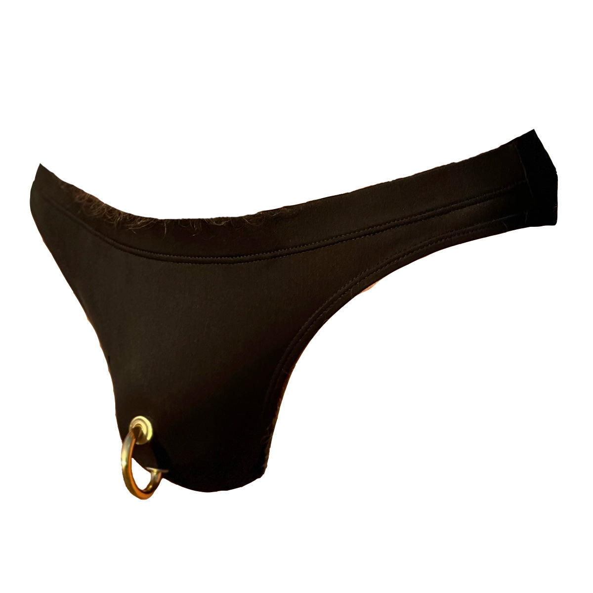 18k Gold Prince Albert Bikini (Black)