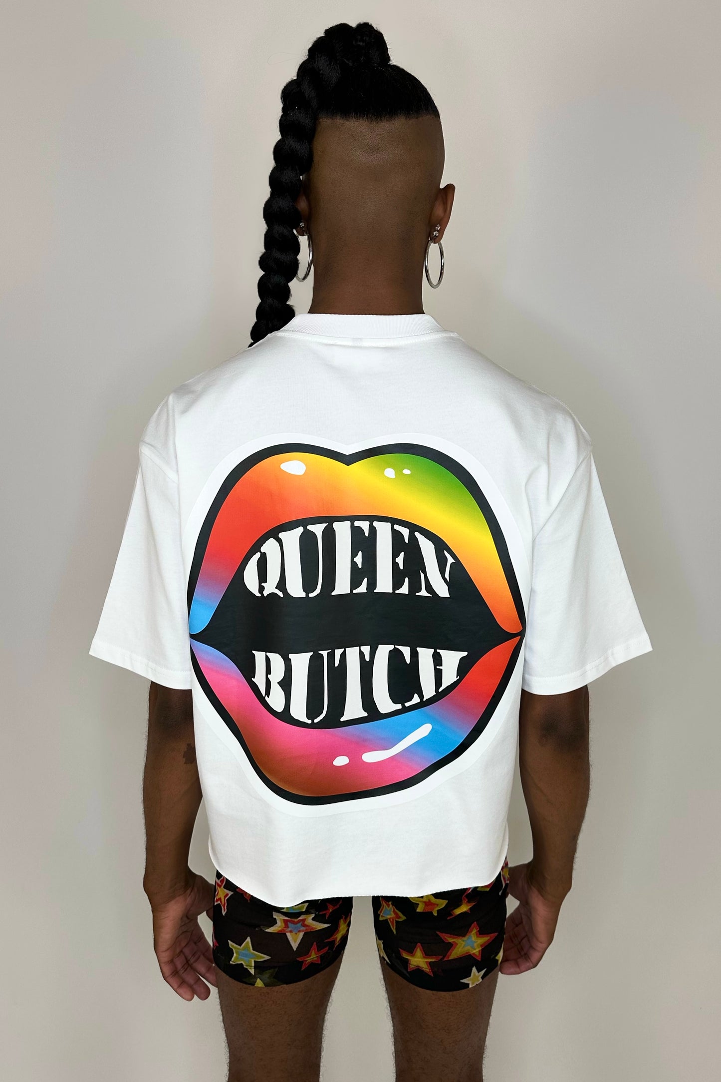 Queen Butch Oversized Tee (White)