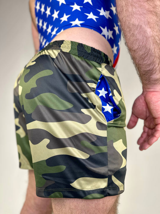 Camo USA Shorts