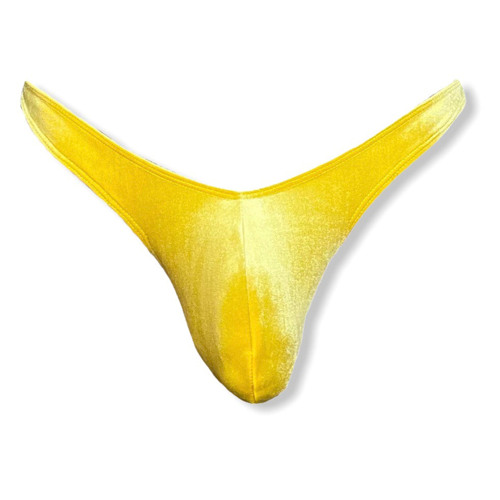 Gold Velvet Thong – ALFONS DOVANA